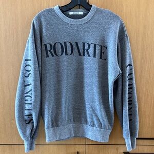 Rodarte logo sweatshirt in a grey color women’s size Xsmall